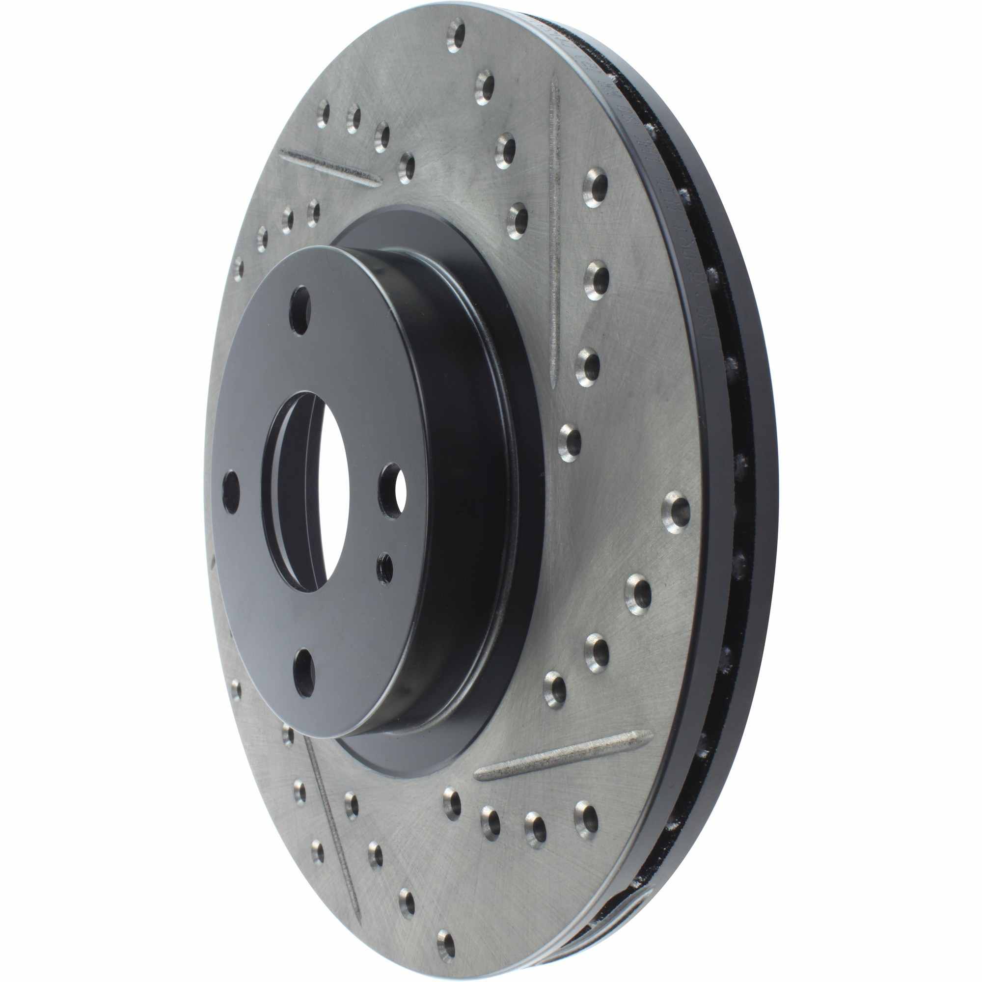 StopTech Sport Drilled/Slotted Brake Rotor; Front Left