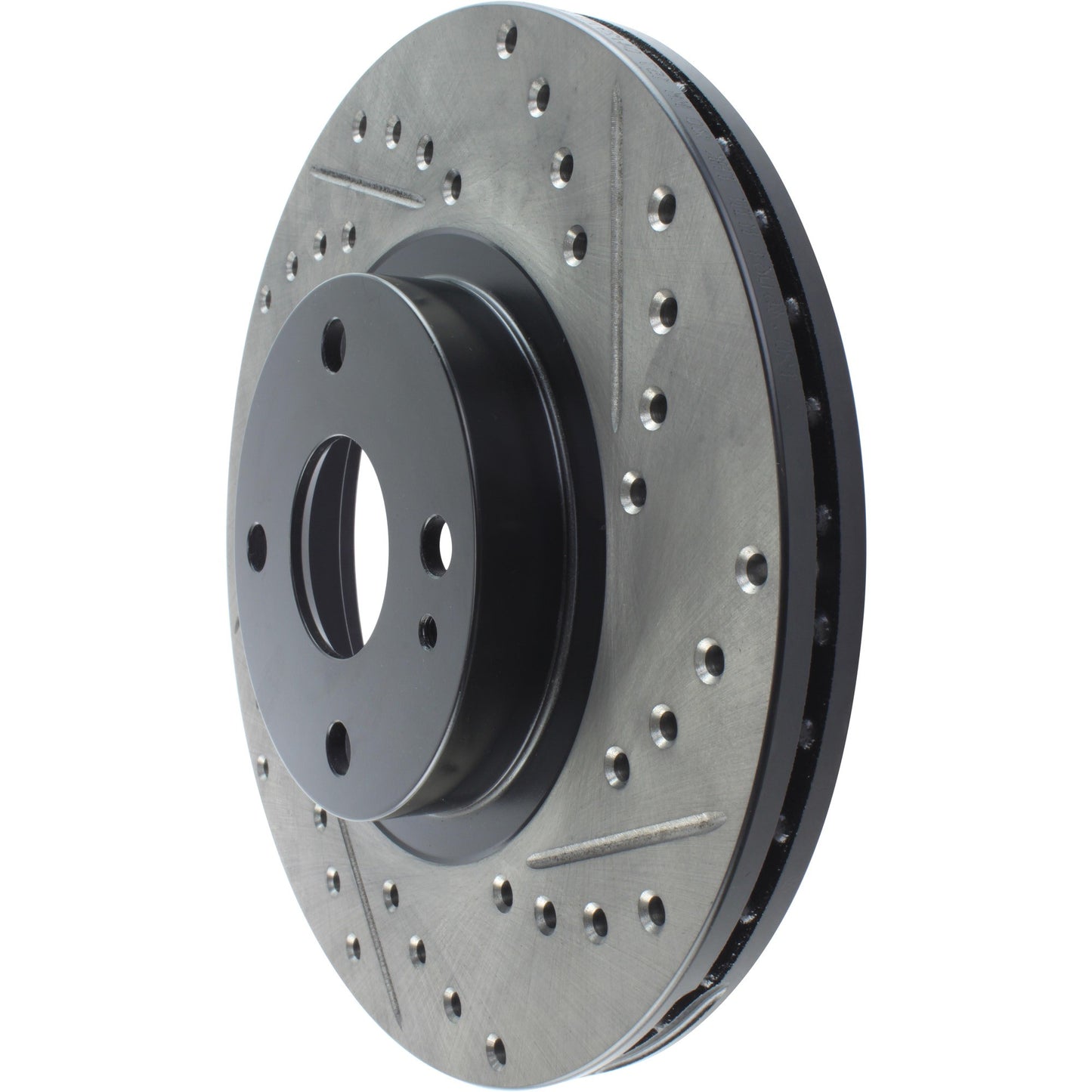 StopTech Sport Drilled/Slotted Brake Rotor; Front Left