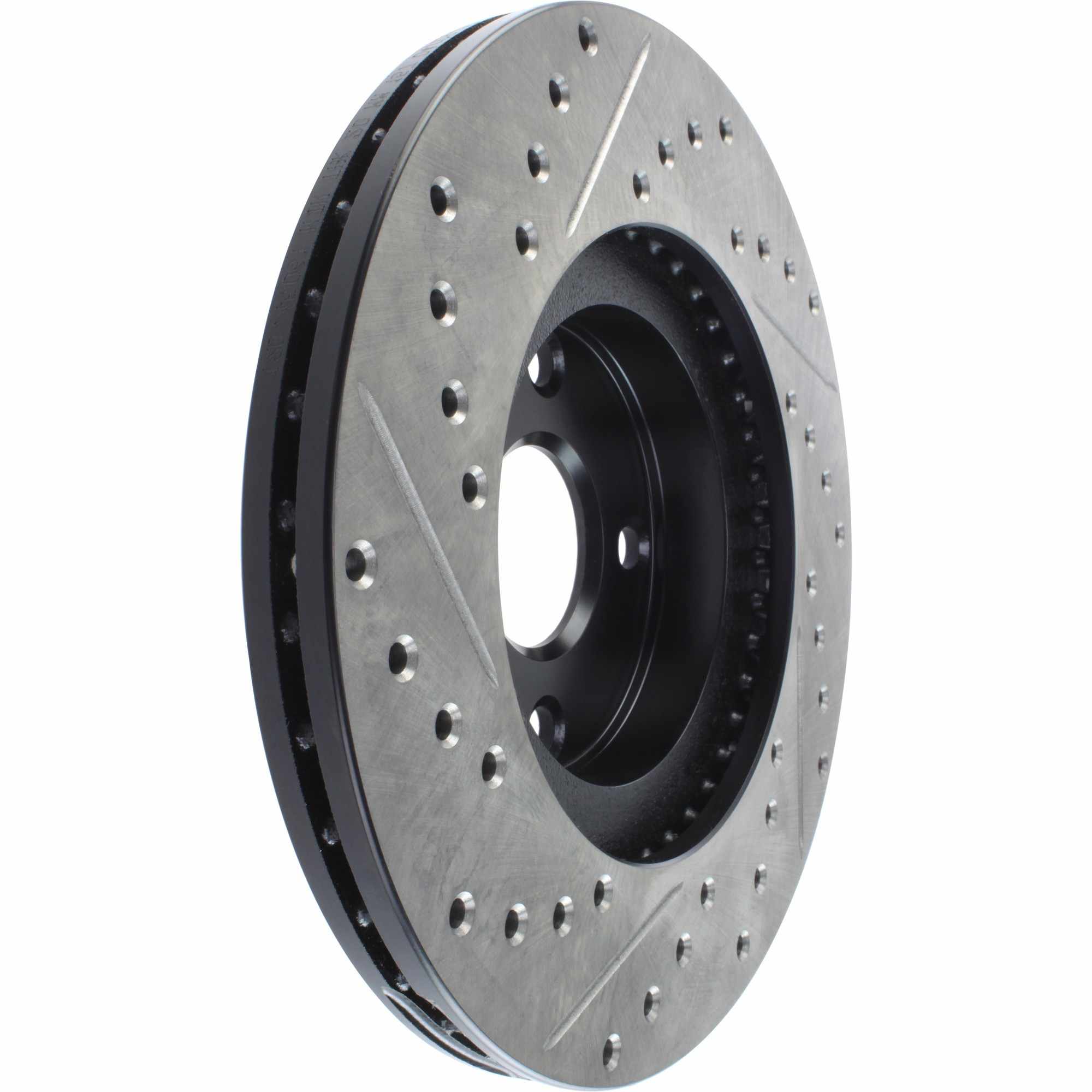 StopTech Sport Drilled/Slotted Brake Rotor; Front Left
