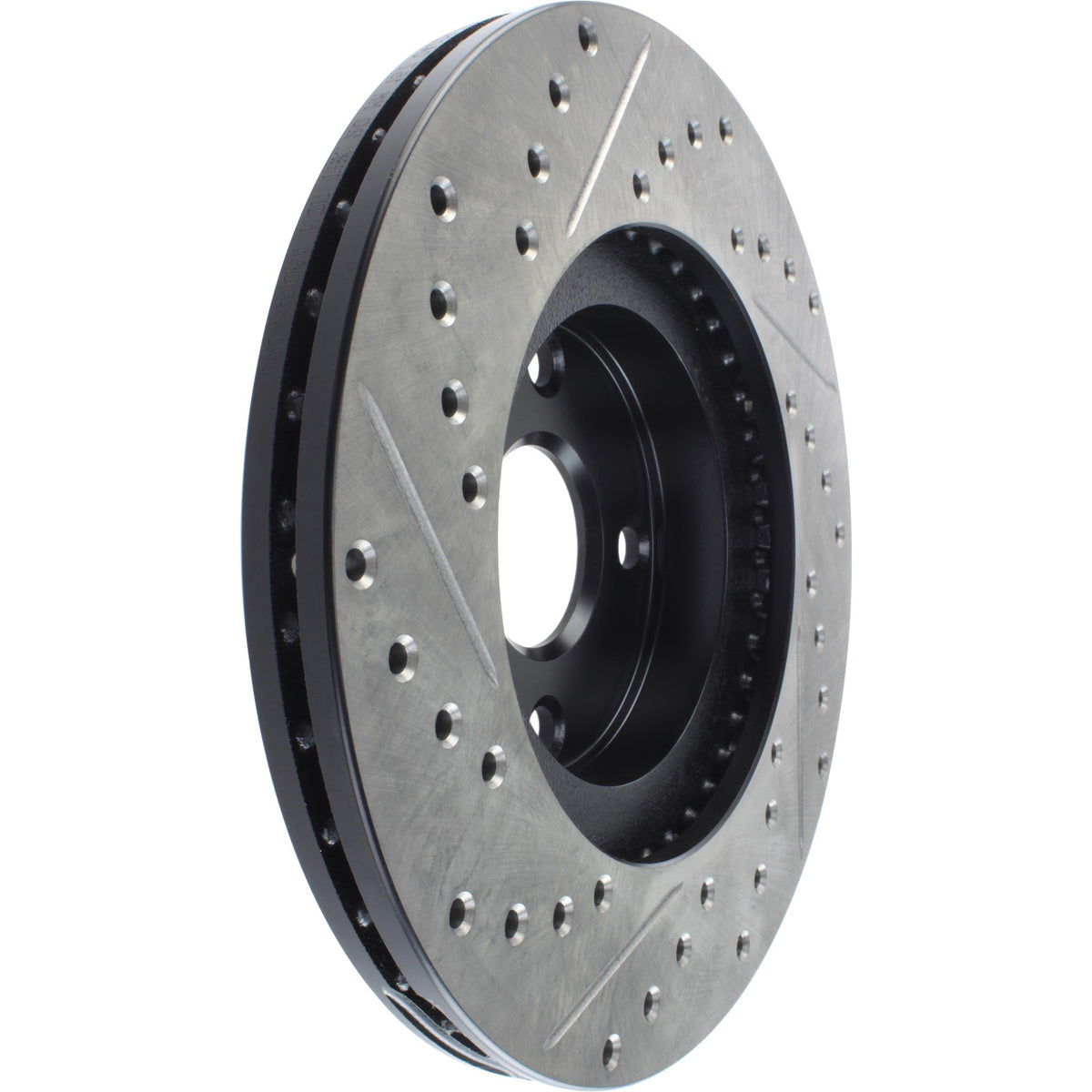 StopTech Sport Drilled/Slotted Brake Rotor; Front Left