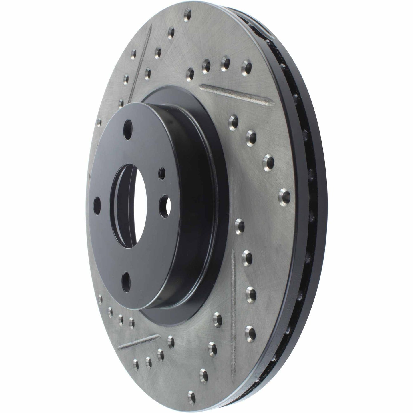 StopTech Sport Drilled/Slotted Brake Rotor; Front Right