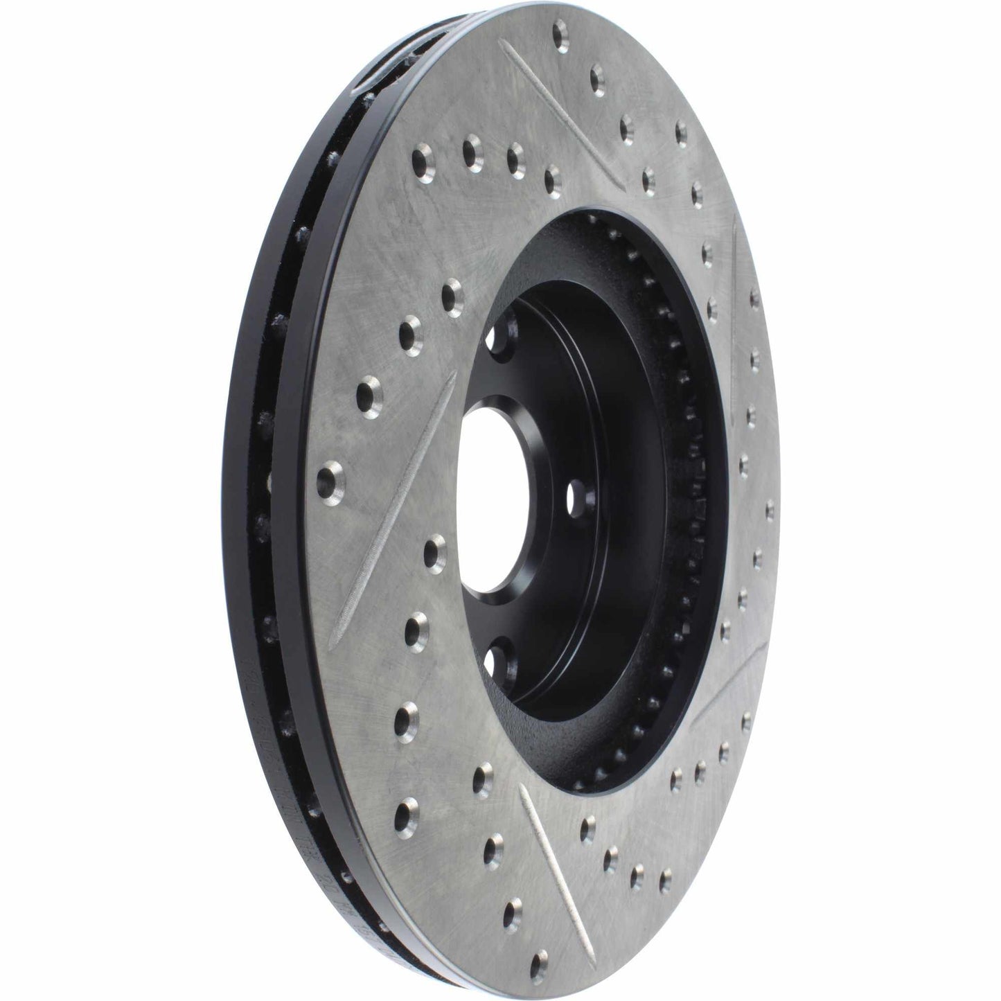 StopTech Sport Drilled/Slotted Brake Rotor; Front Right