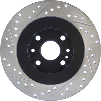 StopTech Sport Drilled/Slotted Brake Rotor; Rear Left