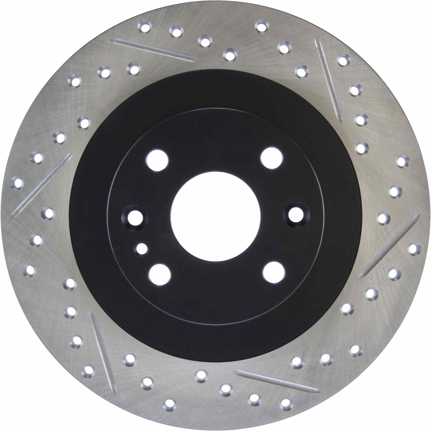 StopTech Sport Drilled/Slotted Brake Rotor; Rear Left