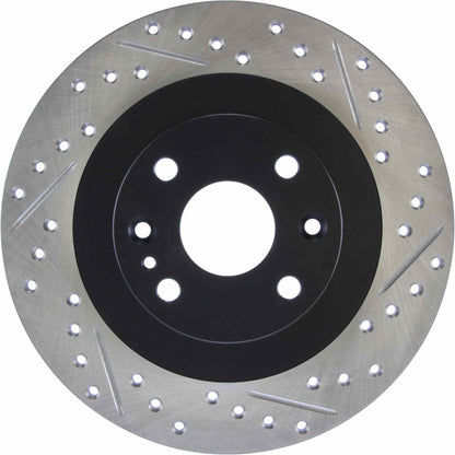StopTech Sport Drilled/Slotted Brake Rotor; Rear Left