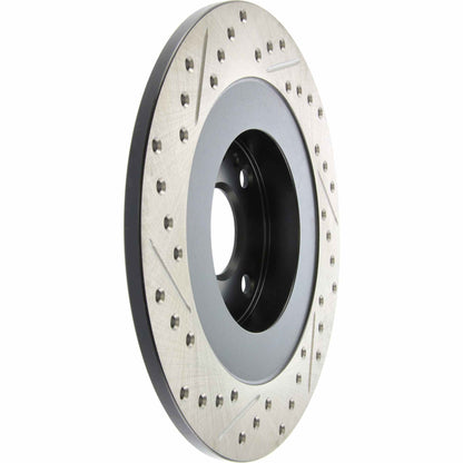 StopTech Sport Drilled/Slotted Brake Rotor; Rear Left
