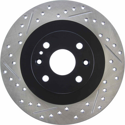 StopTech Sport Drilled/Slotted Brake Rotor; Rear Right