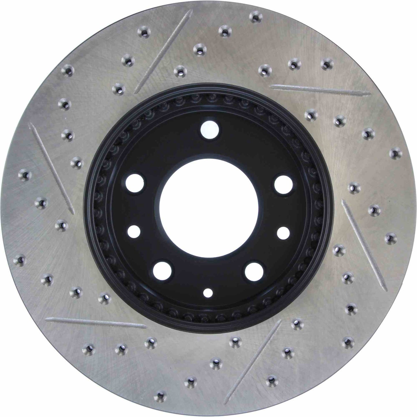 StopTech Sport Drilled/Slotted Brake Rotor; Front Left