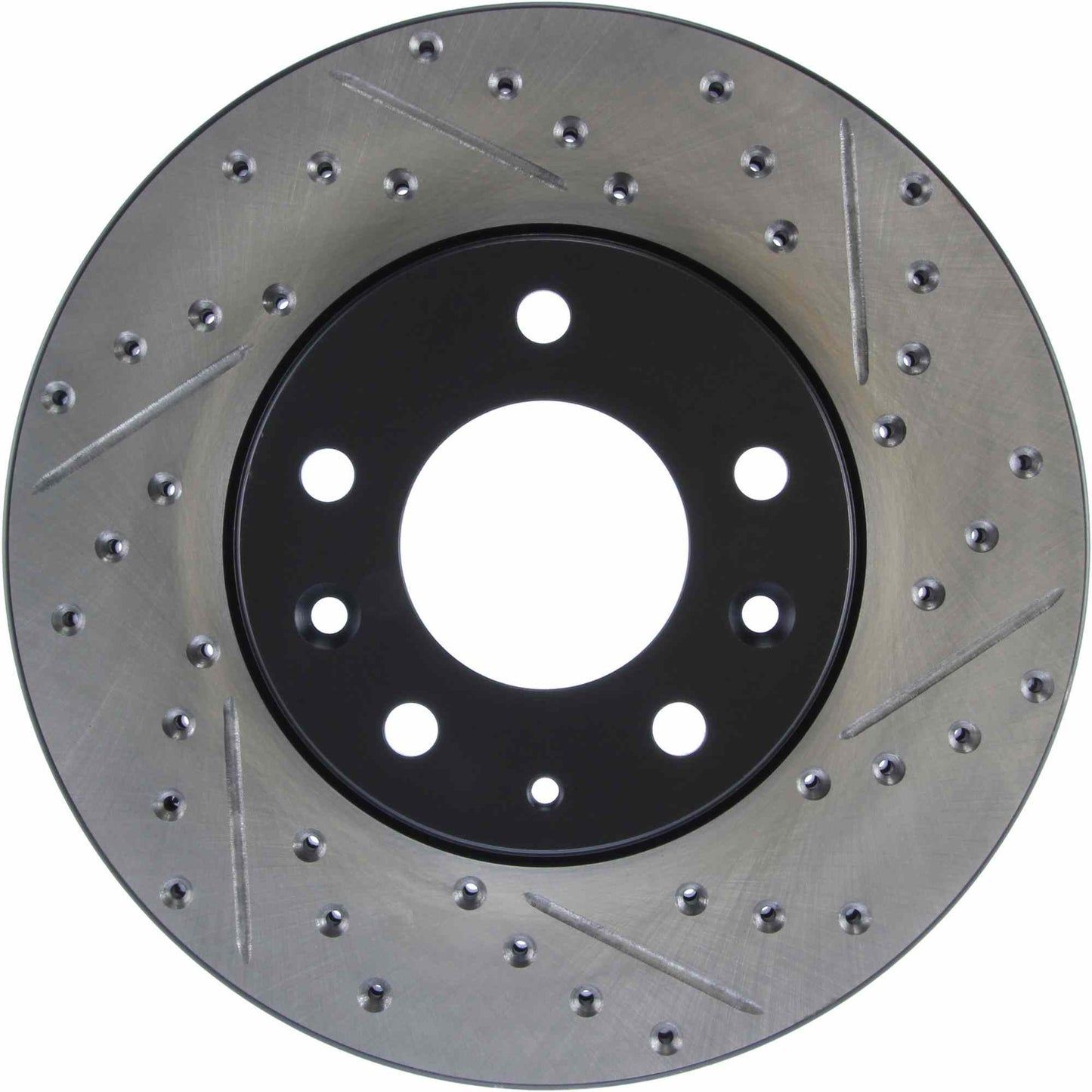 StopTech Sport Drilled/Slotted Brake Rotor; Front Left