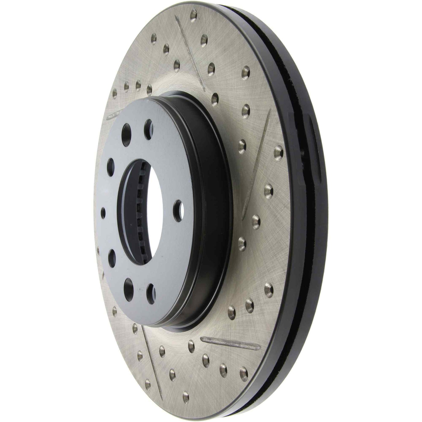StopTech Sport Drilled/Slotted Brake Rotor; Front Left