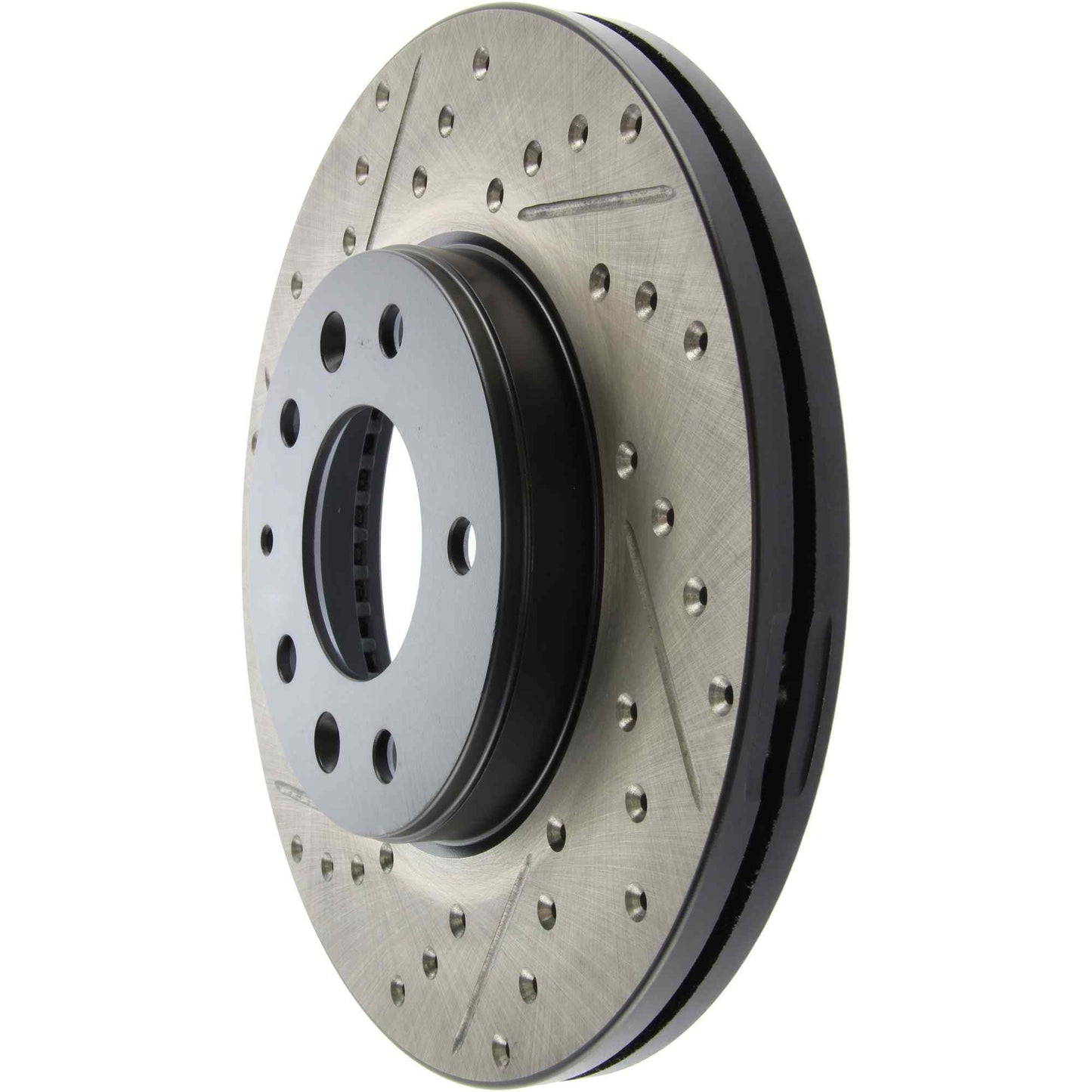 StopTech Sport Drilled/Slotted Brake Rotor; Front Right