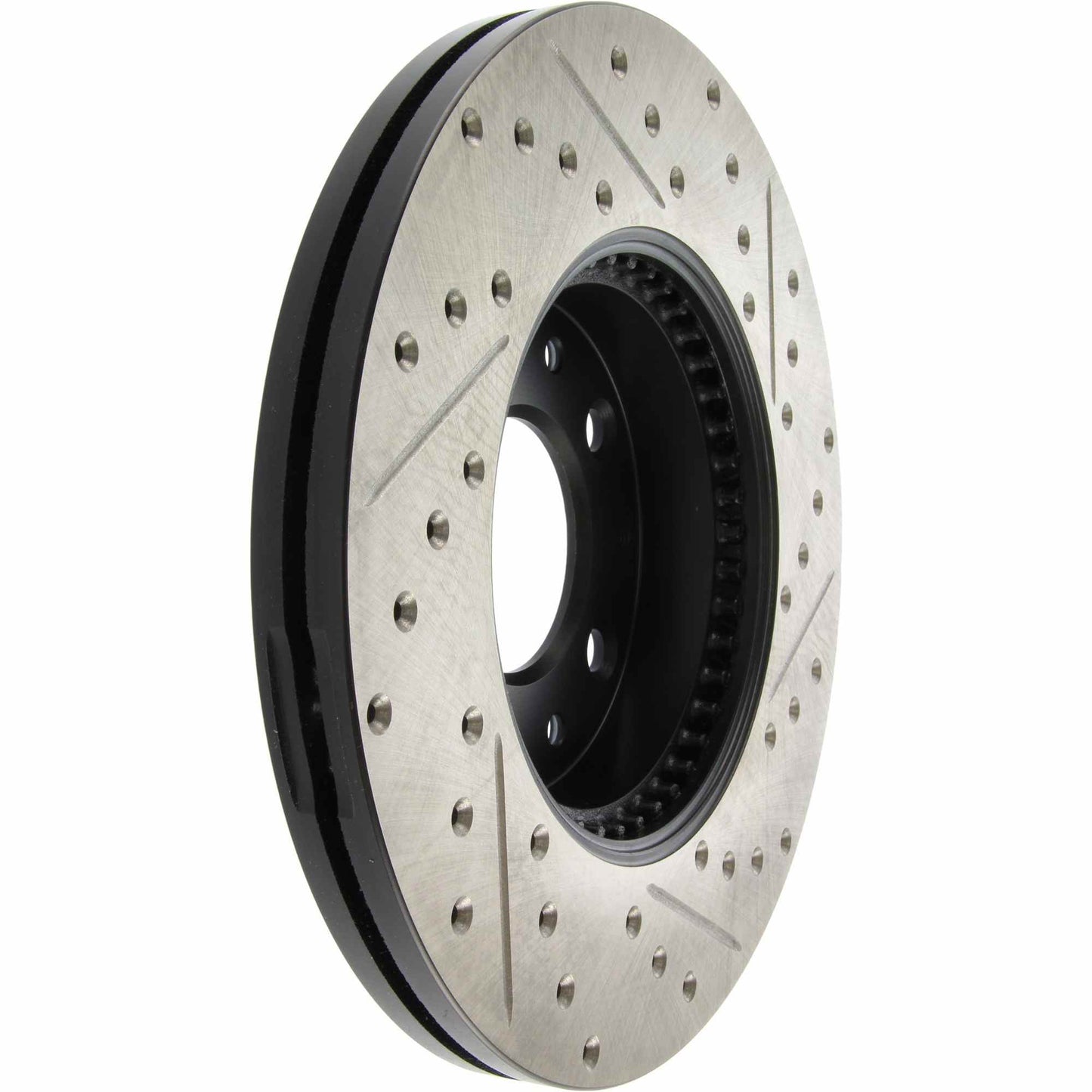 StopTech Sport Drilled/Slotted Brake Rotor; Front Right