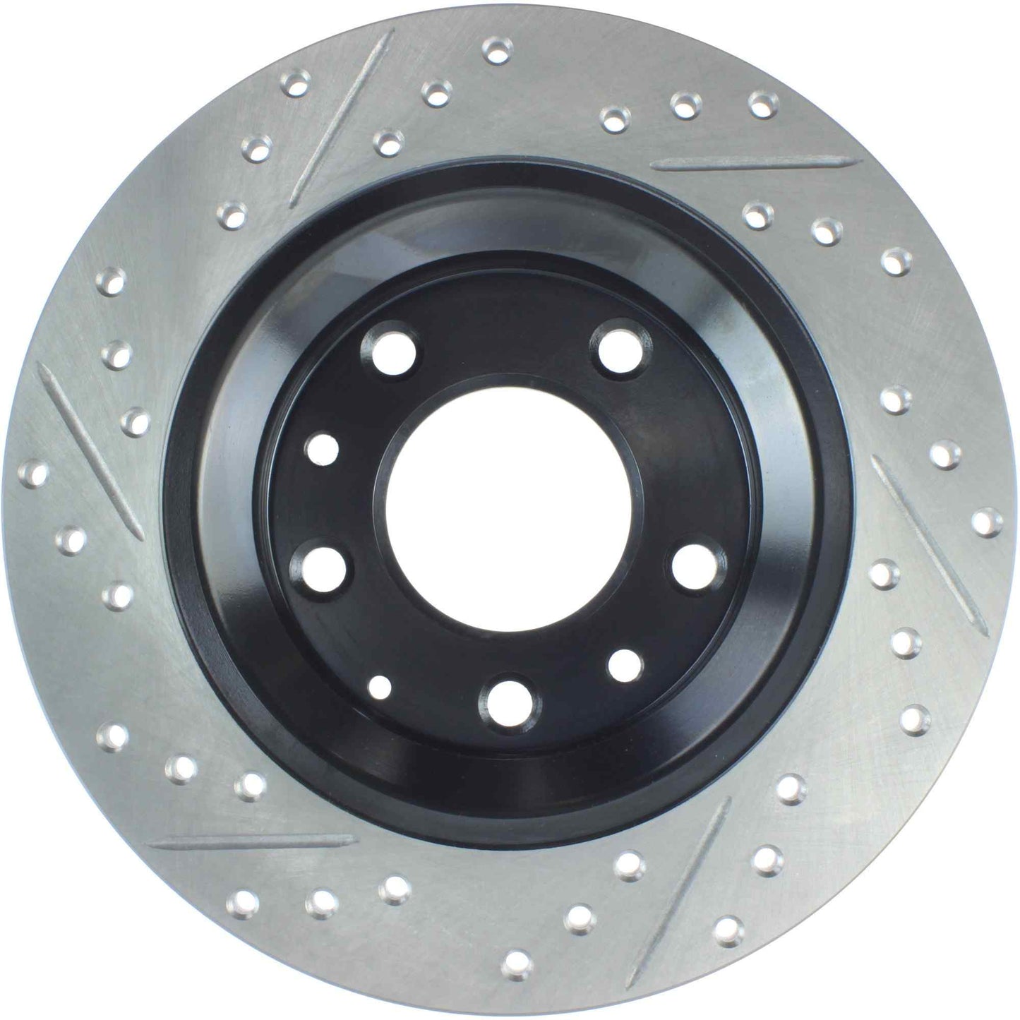 StopTech Sport Drilled/Slotted Brake Rotor; Rear Left