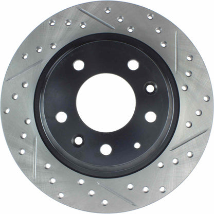 StopTech Sport Drilled/Slotted Brake Rotor; Rear Left