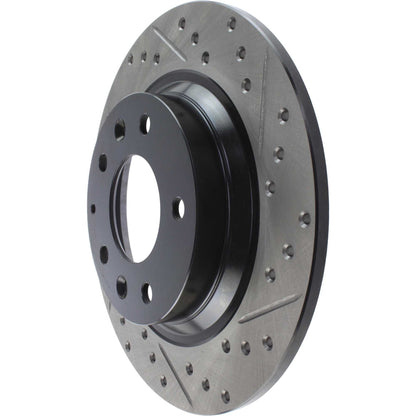 StopTech Sport Drilled/Slotted Brake Rotor; Rear Left