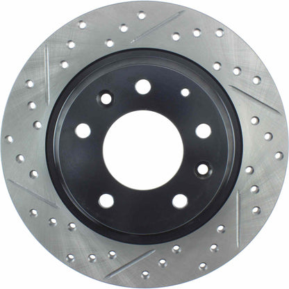 StopTech Sport Drilled/Slotted Brake Rotor; Rear Right