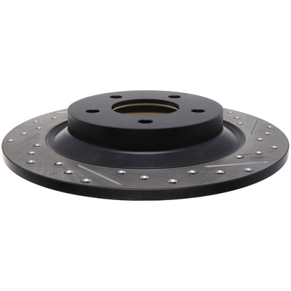 StopTech Sport Drilled/Slotted Brake Rotor; Rear Left