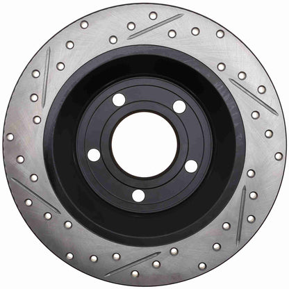 StopTech Sport Drilled/Slotted Brake Rotor; Rear Left