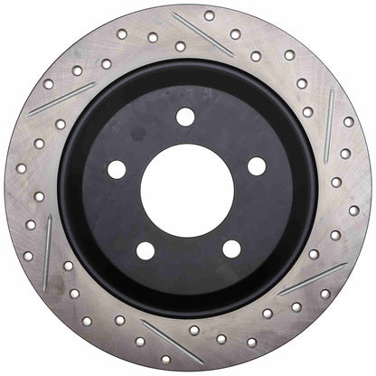 StopTech Sport Drilled/Slotted Brake Rotor; Rear Left