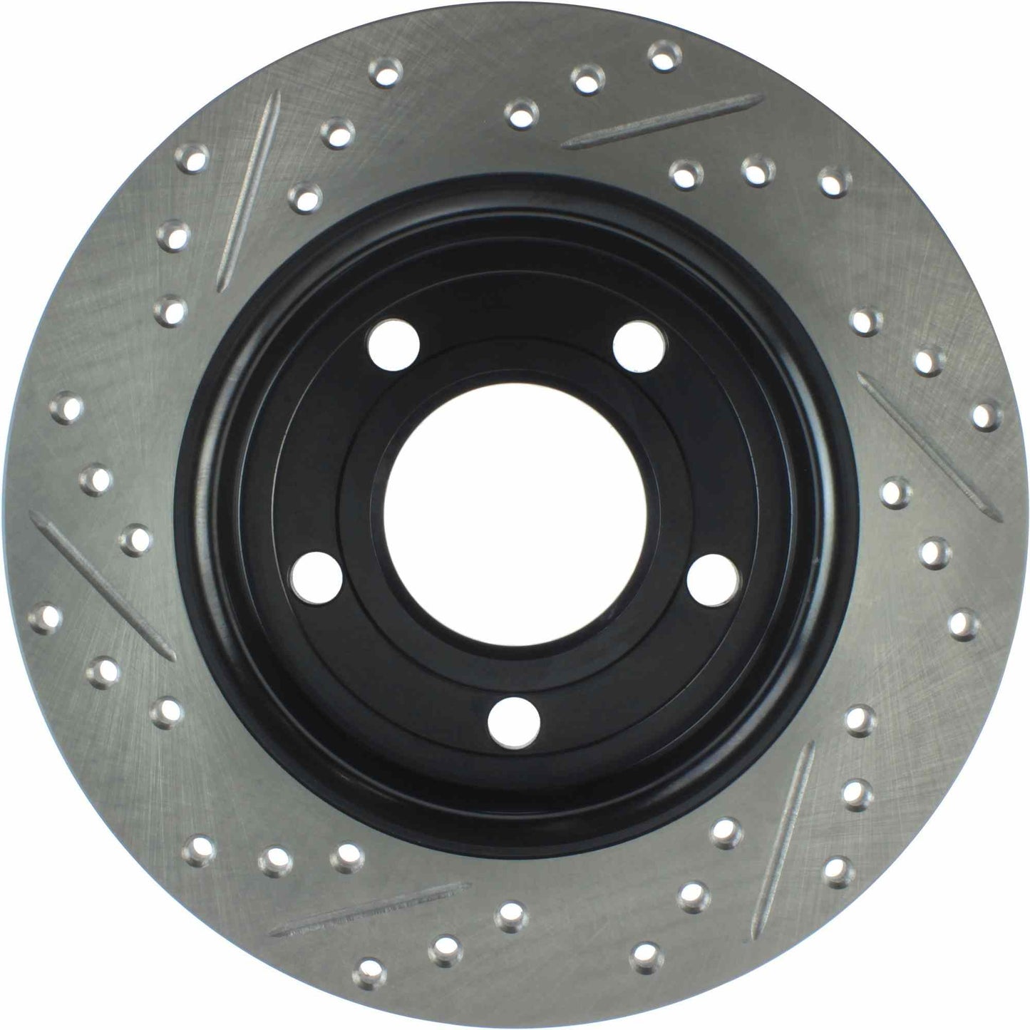StopTech Sport Drilled/Slotted Brake Rotor; Rear Left
