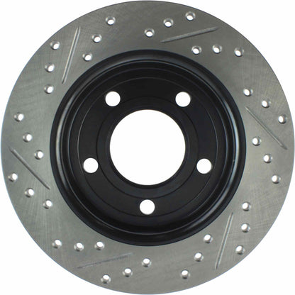 StopTech Sport Drilled/Slotted Brake Rotor; Rear Left