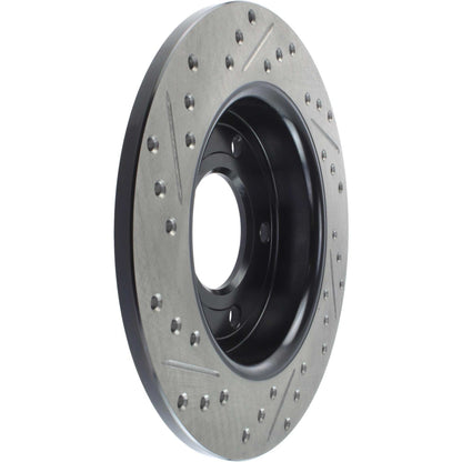 StopTech Sport Drilled/Slotted Brake Rotor; Rear Left