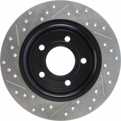 StopTech Sport Drilled/Slotted Brake Rotor; Rear Left