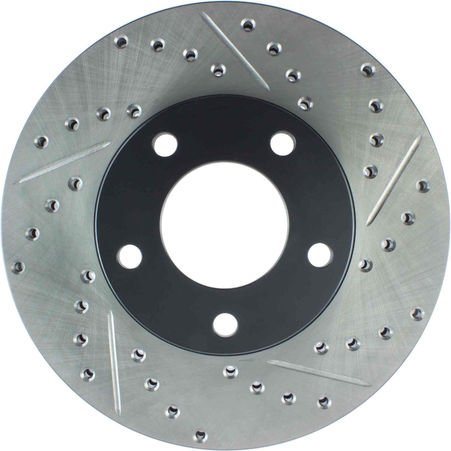 StopTech Sport Drilled/Slotted Brake Rotor; Front Left