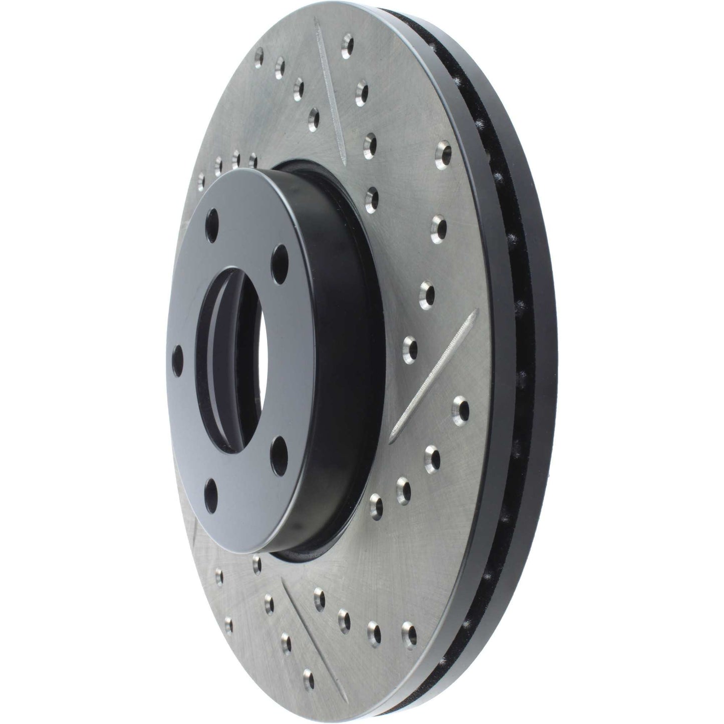StopTech Sport Drilled/Slotted Brake Rotor; Front Left