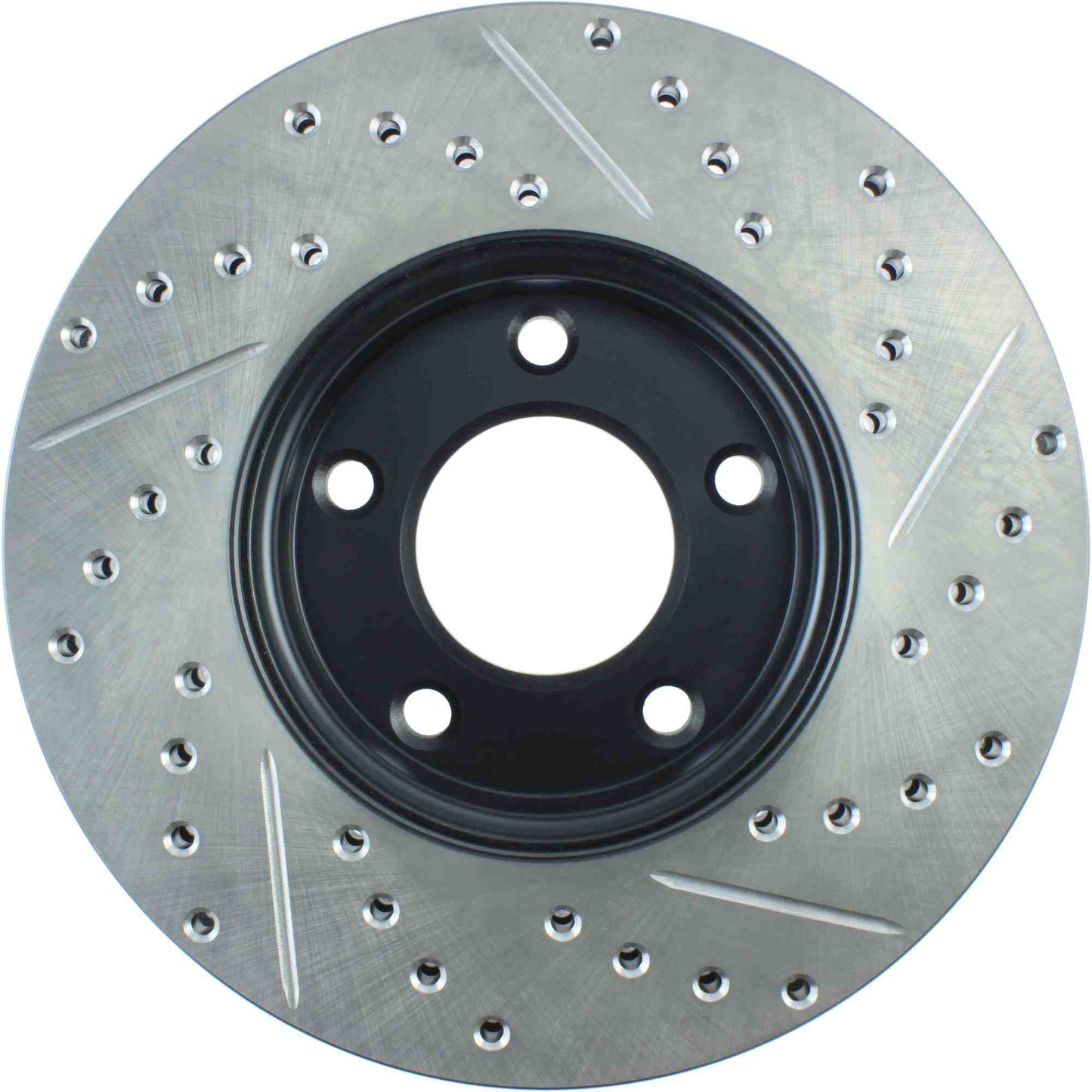 StopTech Sport Drilled/Slotted Brake Rotor; Front Right