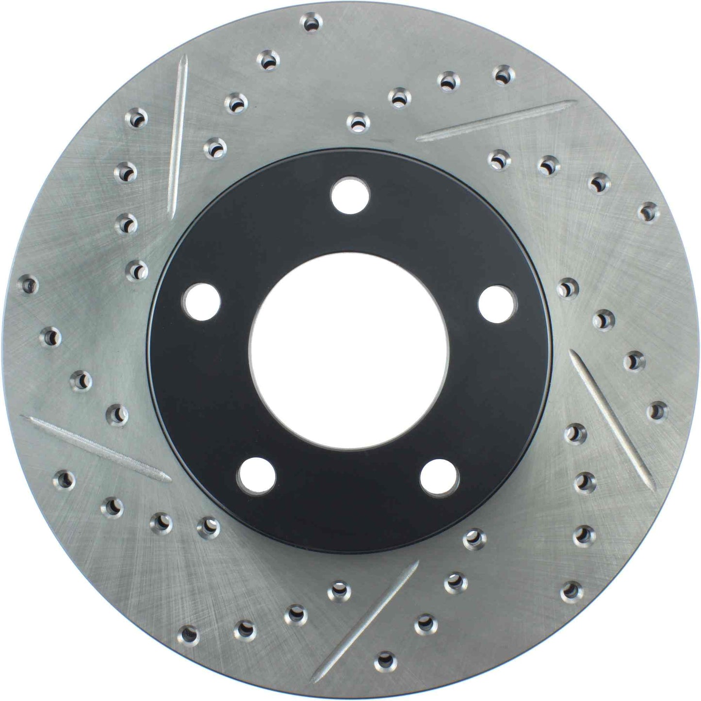 StopTech Sport Drilled/Slotted Brake Rotor; Front Right
