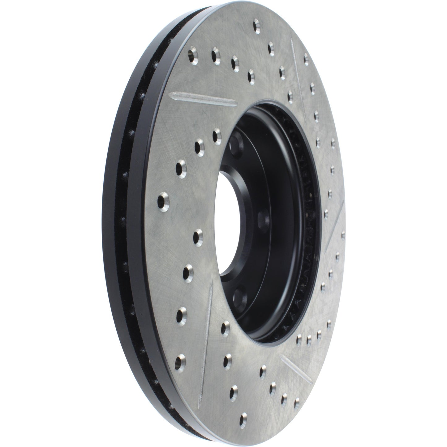 StopTech Sport Drilled/Slotted Brake Rotor; Front Right