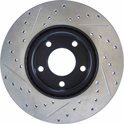 StopTech  Sport Drilled/Slotted Brake Rotor; Front Left