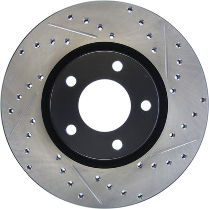 StopTech  Sport Drilled/Slotted Brake Rotor; Front Left