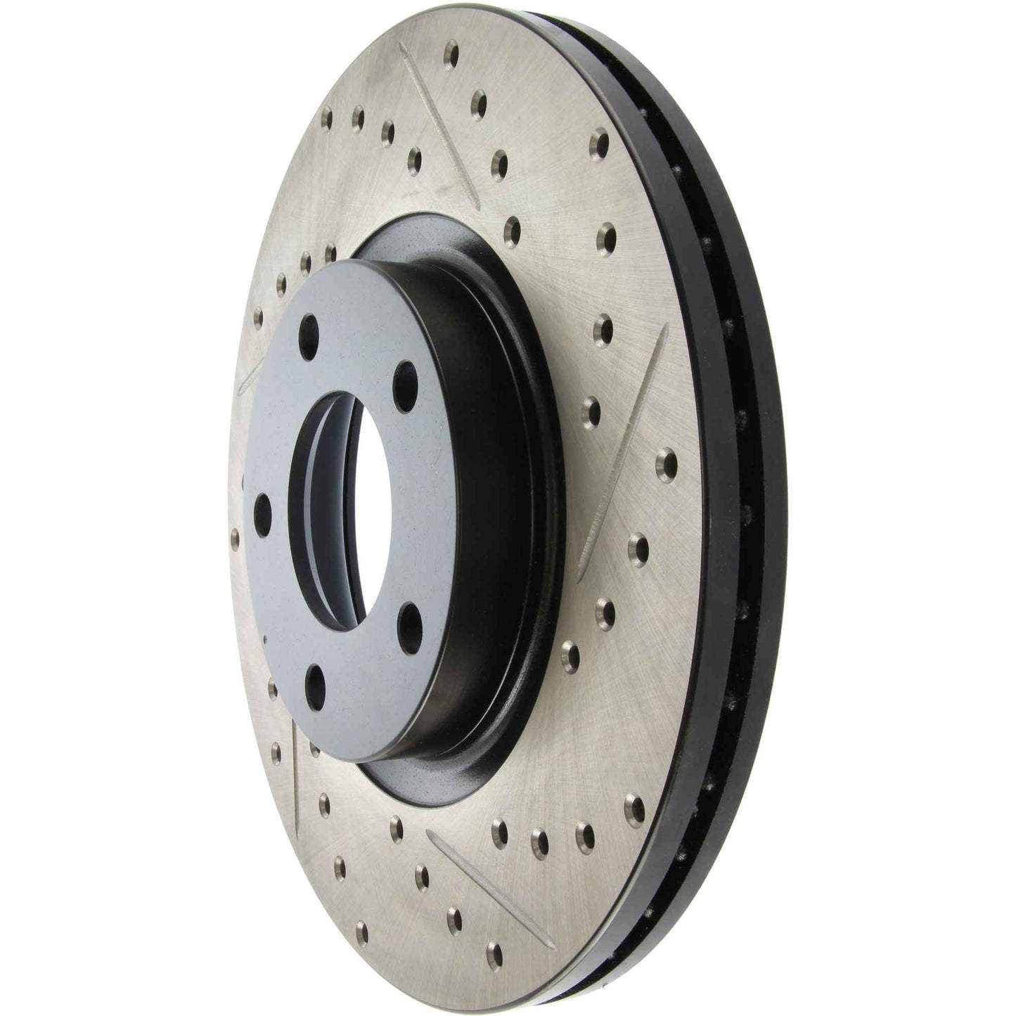 StopTech  Sport Drilled/Slotted Brake Rotor; Front Left