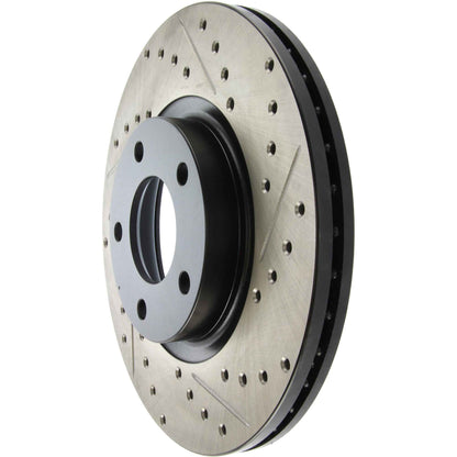 StopTech  Sport Drilled/Slotted Brake Rotor; Front Left