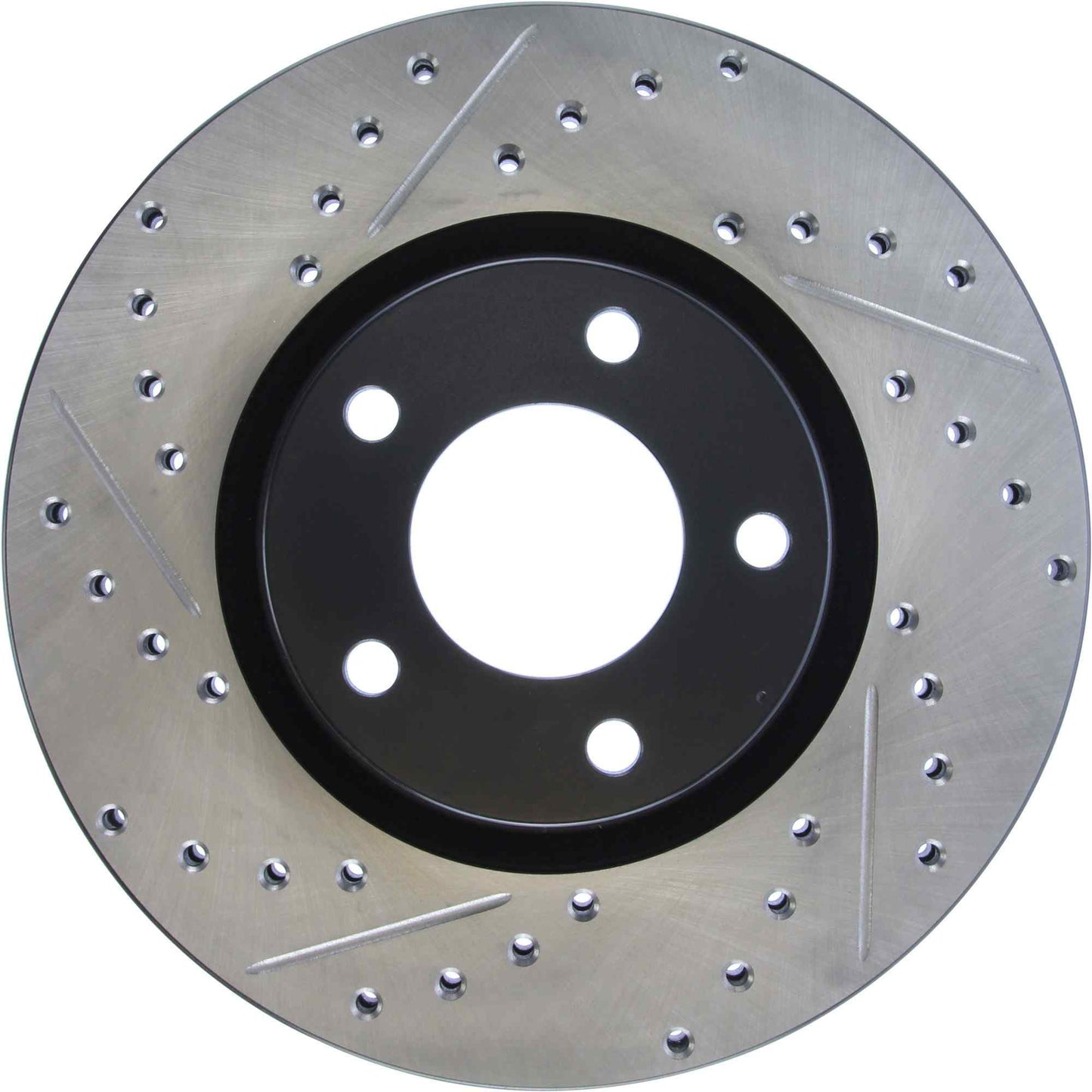 StopTech Sport Drilled/Slotted Brake Rotor; Front Right