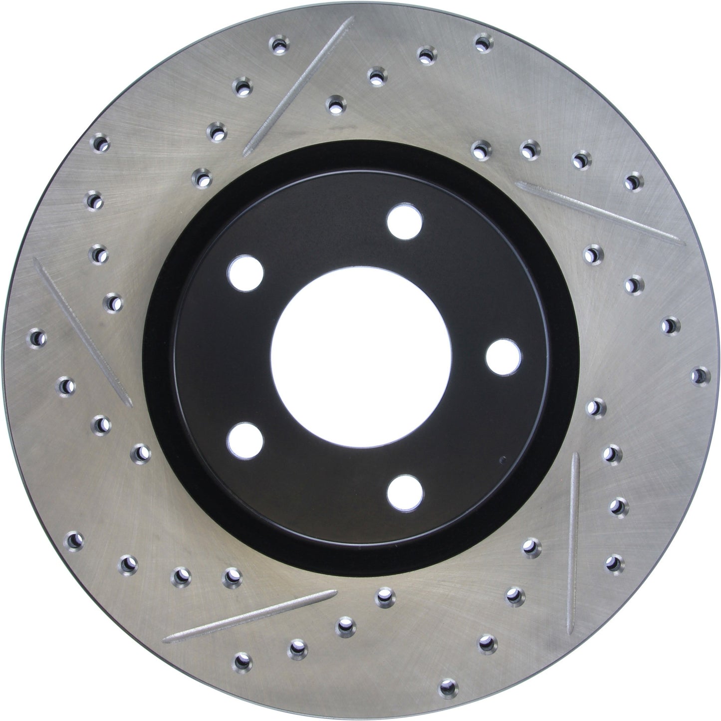 StopTech Sport Drilled/Slotted Brake Rotor; Front Right