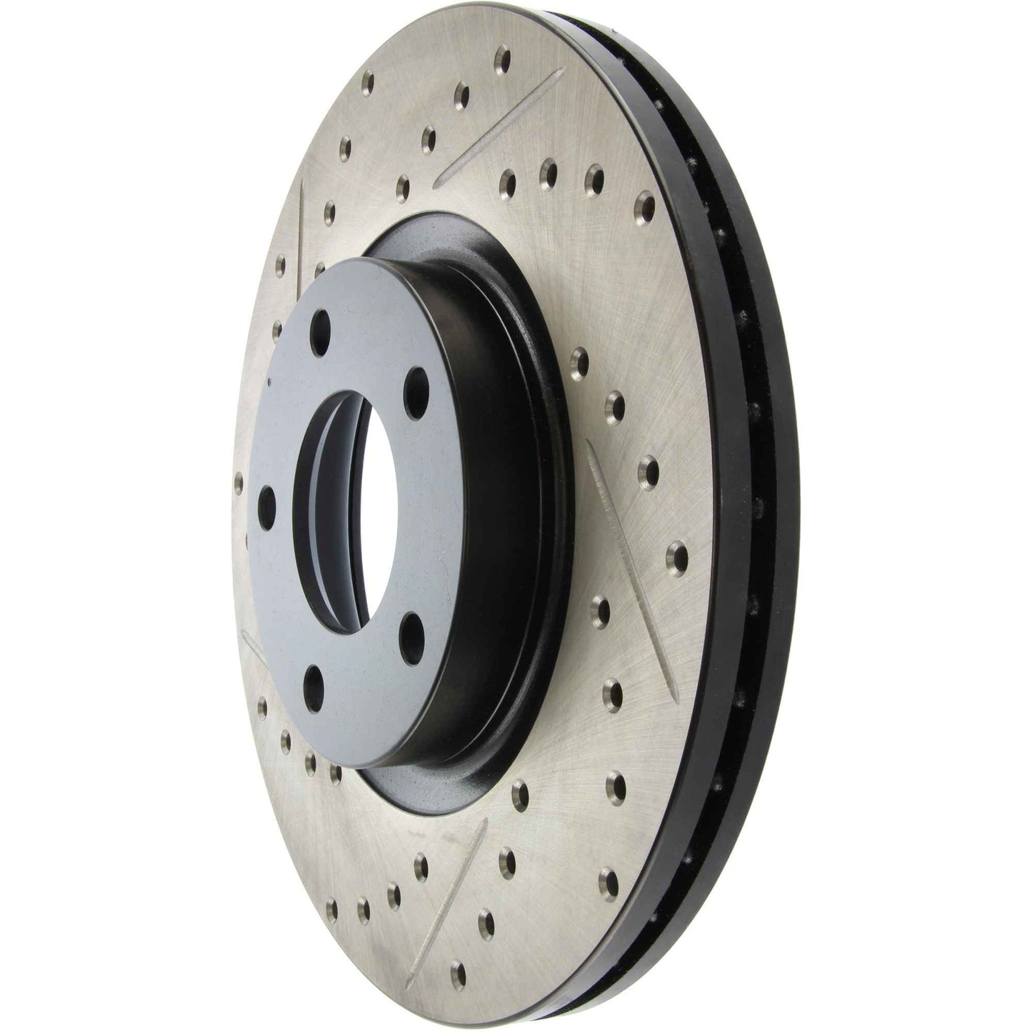 StopTech Sport Drilled/Slotted Brake Rotor; Front Right