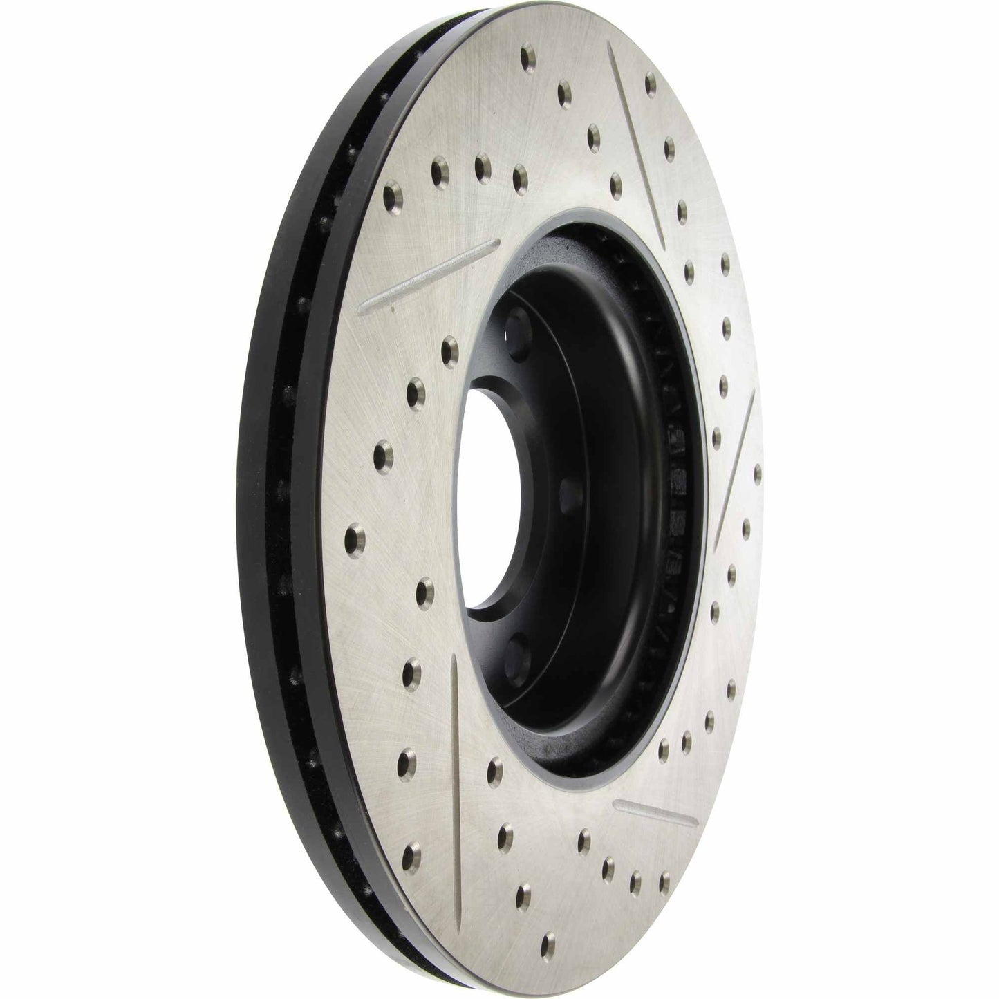 StopTech Sport Drilled/Slotted Brake Rotor; Front Right