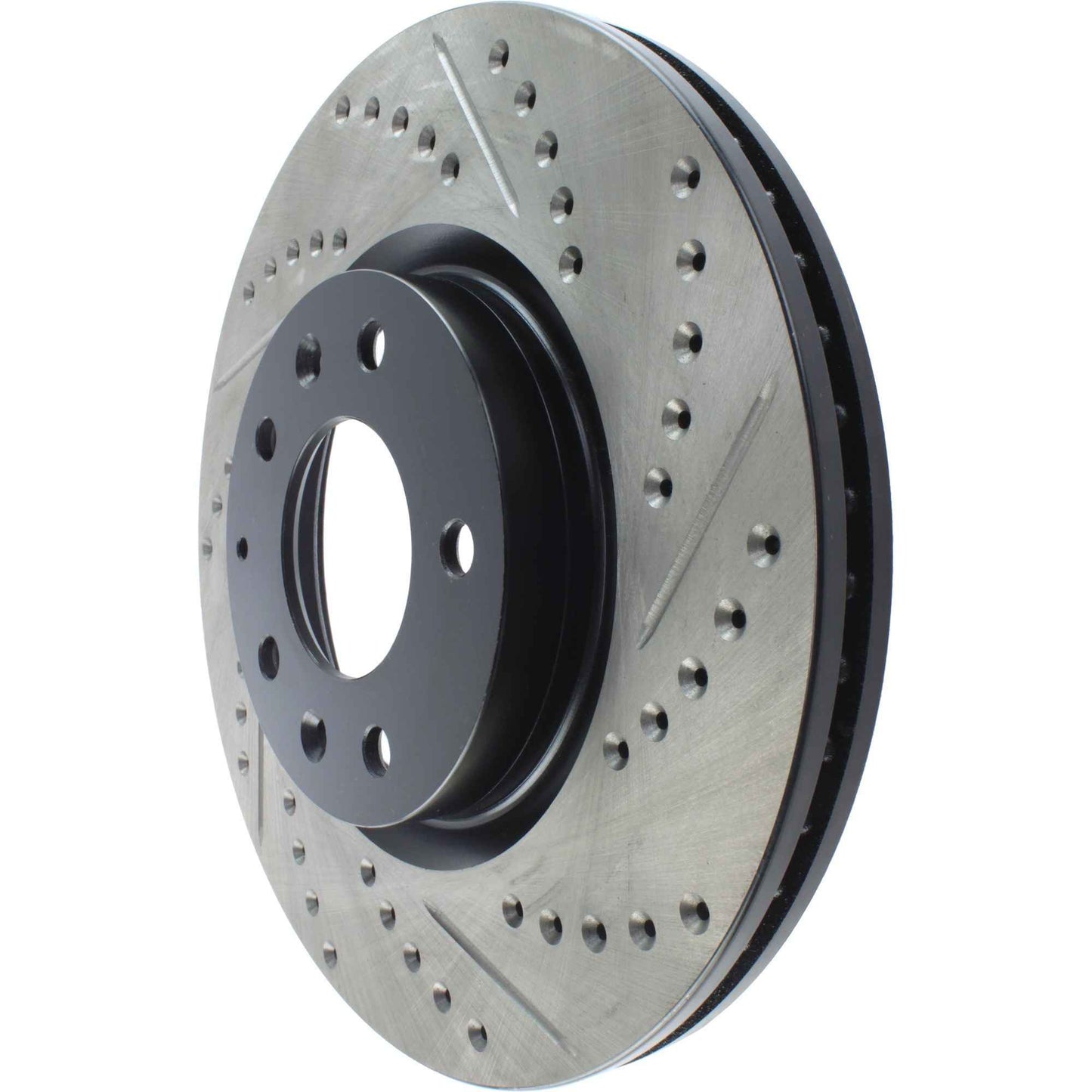 StopTech Sport Drilled/Slotted Brake Rotor; Front Left