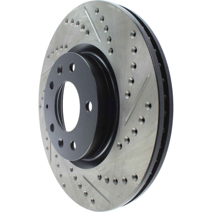 StopTech Sport Drilled/Slotted Brake Rotor; Front Left