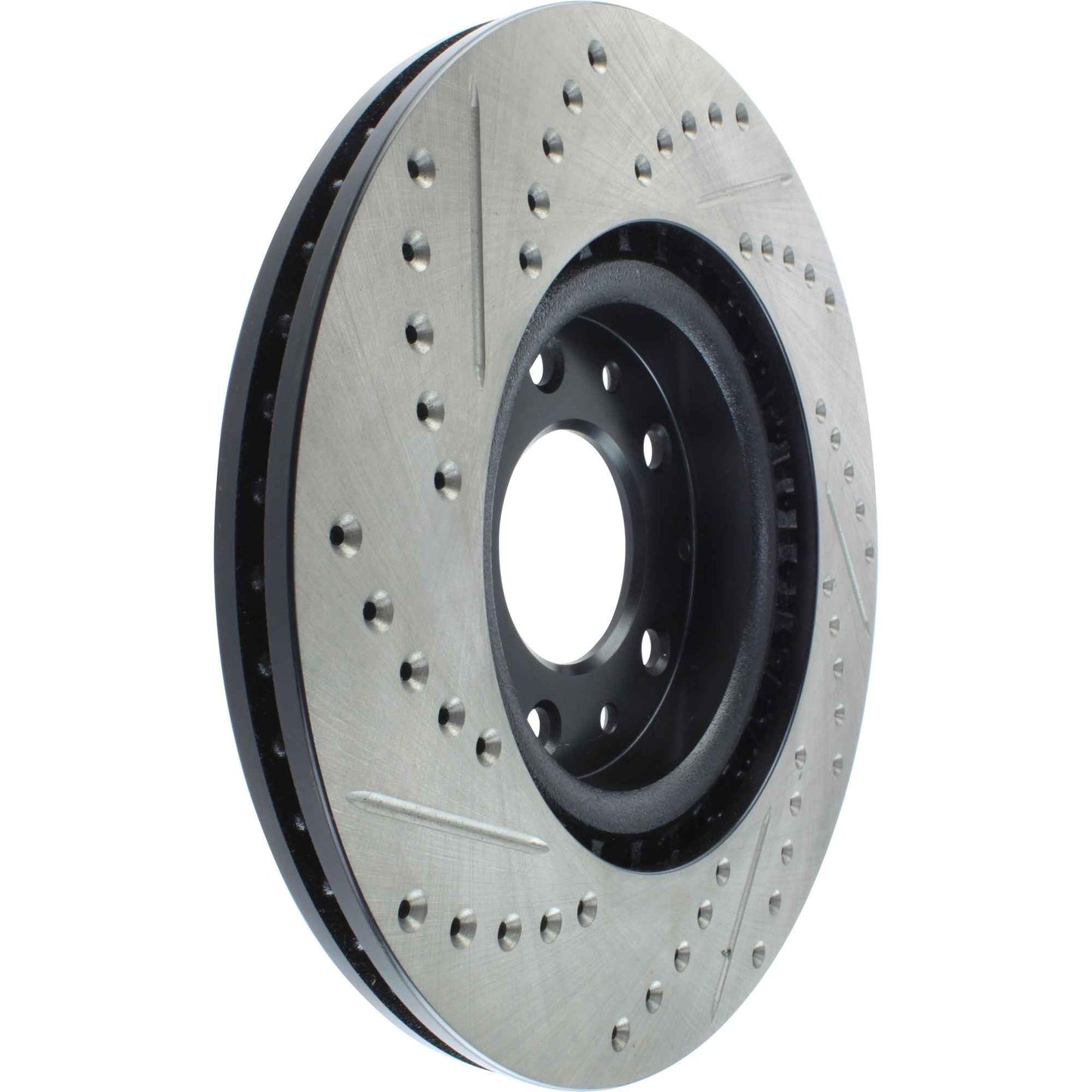 StopTech Sport Drilled/Slotted Brake Rotor; Front Left