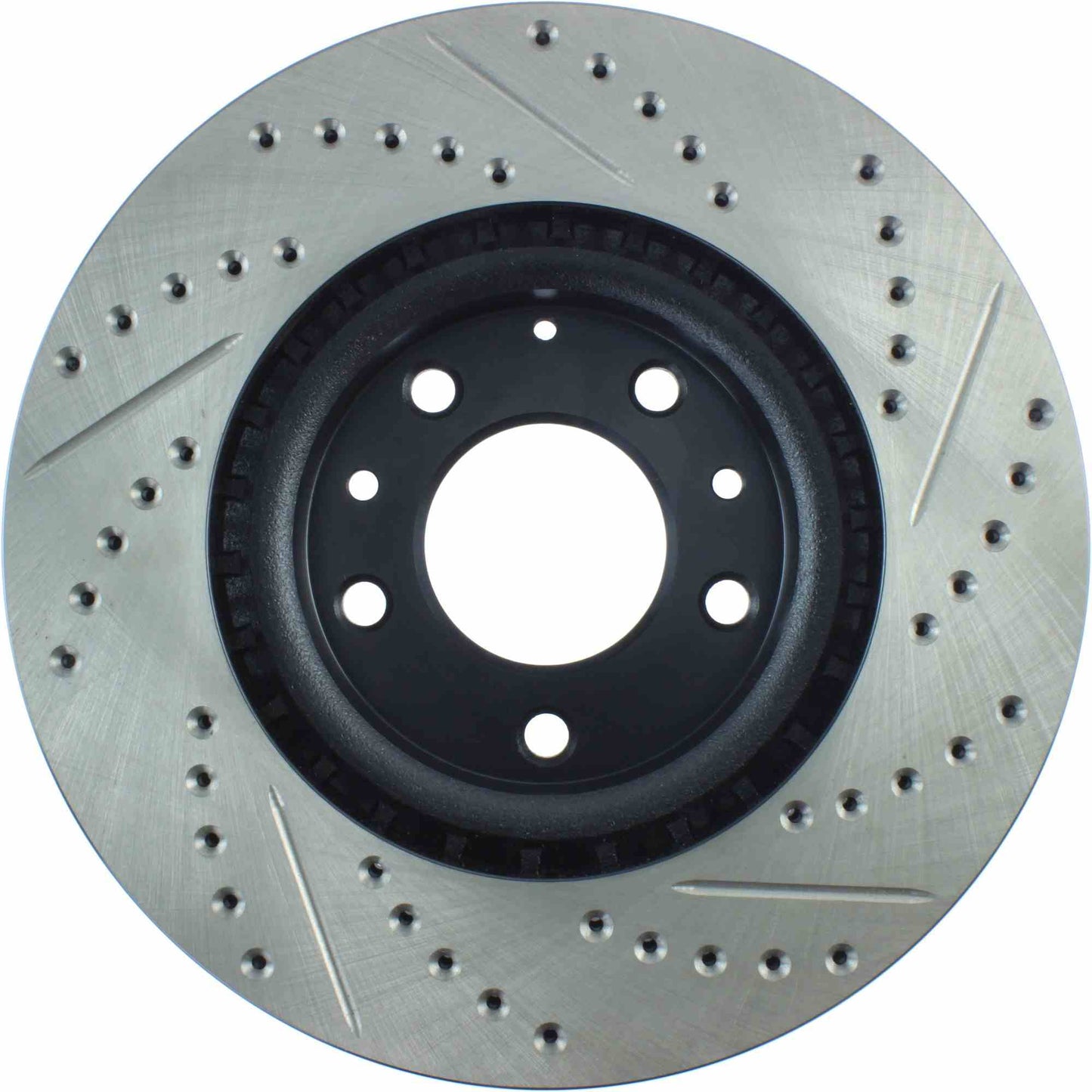 StopTech Sport Drilled/Slotted Brake Rotor; Front Right