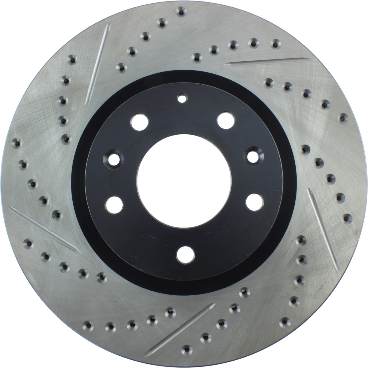 StopTech Sport Drilled/Slotted Brake Rotor; Front Right