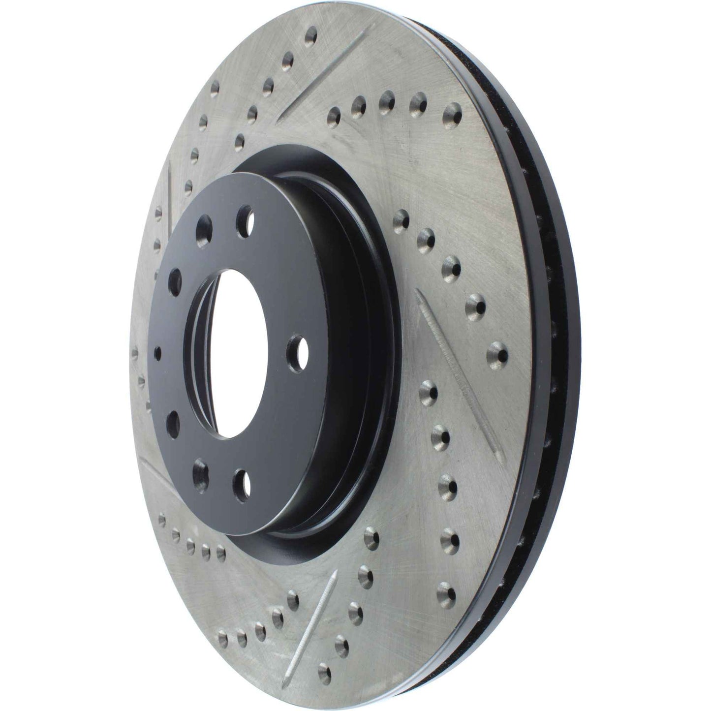 StopTech Sport Drilled/Slotted Brake Rotor; Front Right