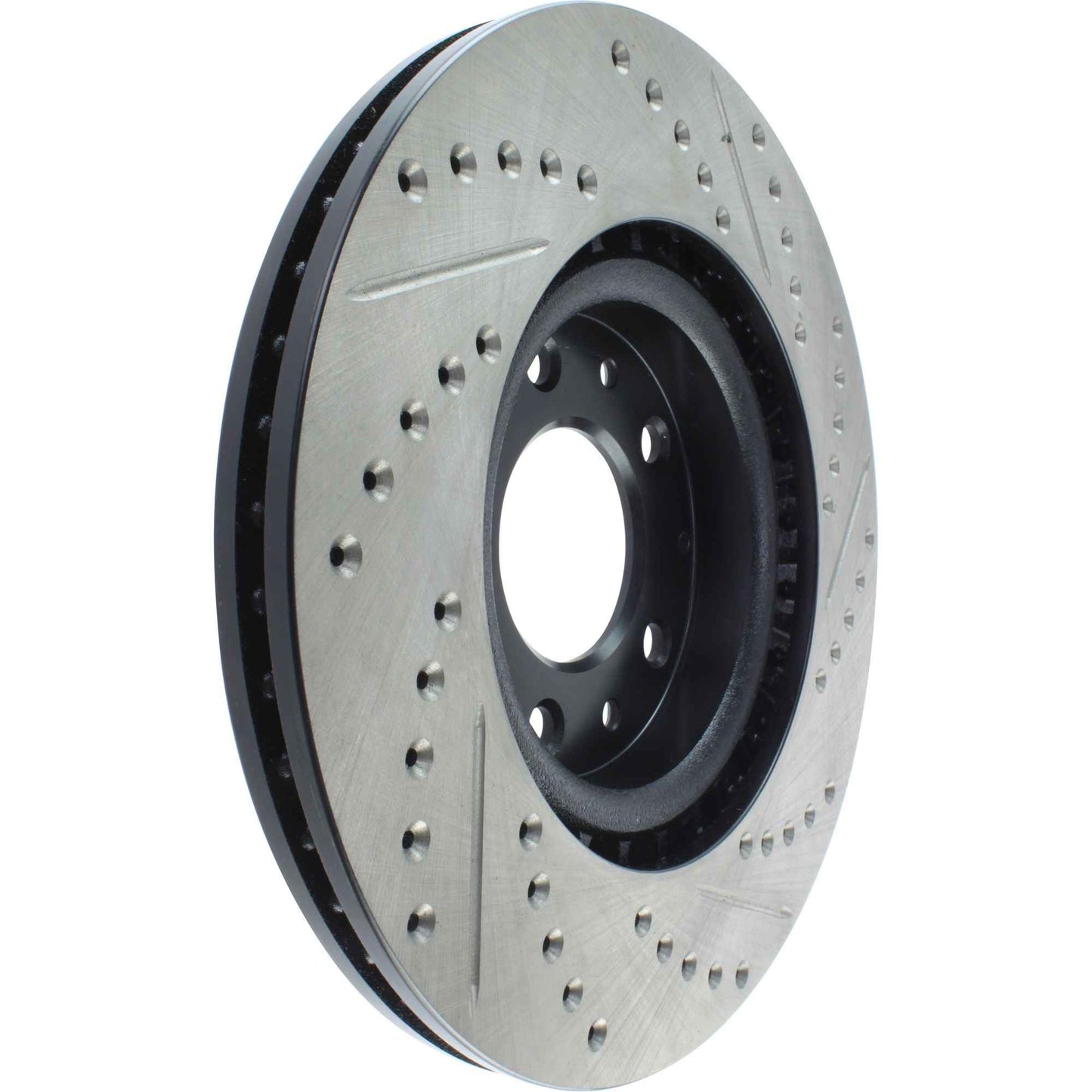 StopTech Sport Drilled/Slotted Brake Rotor; Front Right