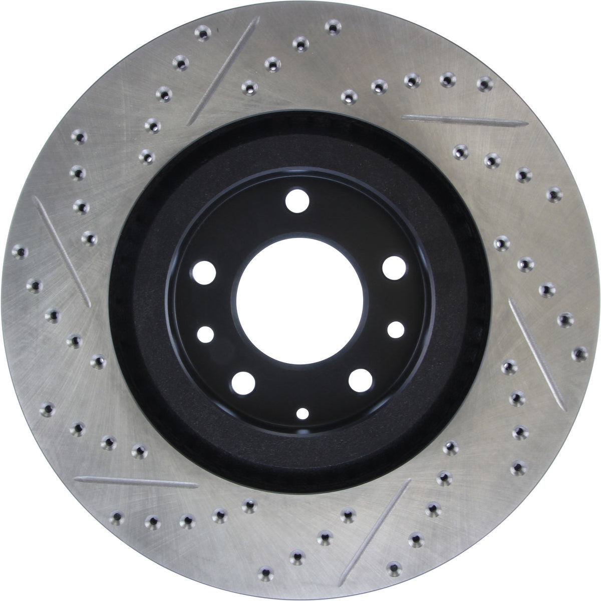 StopTech Sport Drilled/Slotted Brake Rotor; Front Left