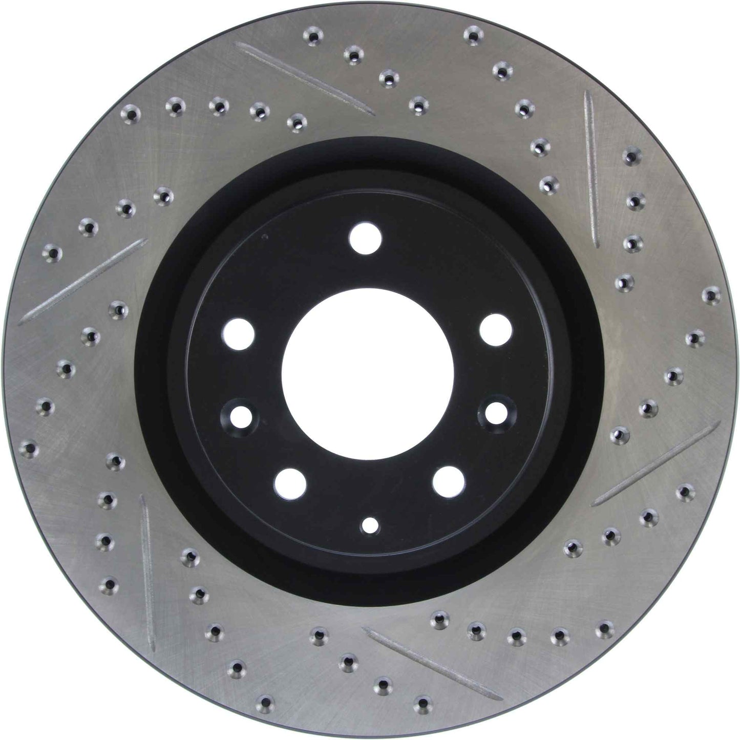 StopTech Sport Drilled/Slotted Brake Rotor; Front Left