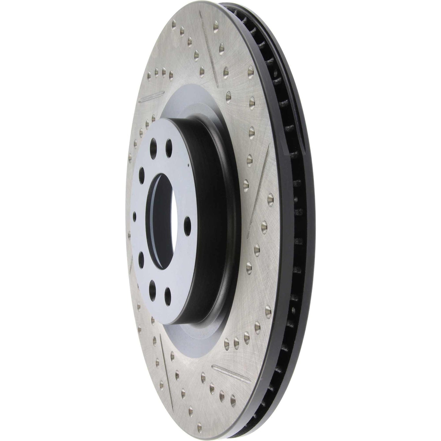 StopTech Sport Drilled/Slotted Brake Rotor; Front Left